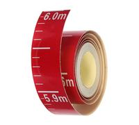IWOWHERO Water Depth Sticker, Self Adhesive Red Plastic Reflective Scale for Water Storage Tank Depth Monitoring Waterproof Measuring Tool for Pond and Daily Operations