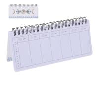 IWOWHERO Weekly Planner Academic Planner Notebook with Smooth Writing Paper Portable White Paper Organizer for Recording Plans for Teenagers and Household Use