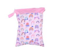 IWOWHERO Wet Dry Bag Double Zipper Nappy Pouch for Diaper Storage Stroller Organizer with Quick Access for Travel and Outdoor Use