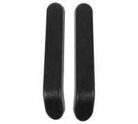 IWOWHERO Wheelchair Armrest Pads Replacement PU Foam Wide Armrest Cushions for Drive Wheelchair Crack-Resistant Surface with Easy Installation Hardware Black Curved Design Spacing