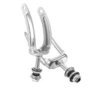 IWOWHERO Wheelchair Front Wheel Fork Bracket Replacement Steel Zinc Plated Iron Wheel Bracket Holder for Motorised Wheelchair