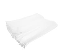 IWOWHERO White Pearl Edge Flower Tulle Fabric Wavy Net Mesh for DIY Bouquet Wrapping and Cake Decoration Lightweight Translucent Material with Wrinkled Yarn Elegant Wedding and Florist