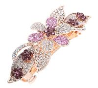 IWOWHERO Womens Rhinestone Hair Clip Vintage Spring Hairpin Flower Hair Accessory for Teens Durable Shiny Design for Everyday Wear and Special Occasions