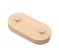 IWOWHERO Wood Crochet Doll Stand with Magnet Natural Solid Wood Display Base Stable Anti-slip Holder for Crochet Dolls Action Figures Plushies Collector Display