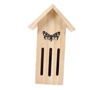 IWOWHERO Wooden Butterfly House Feeder Outdoor Shelter Decor Natural Secure Feeding Station for Garden Wildlife