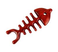 IWOWHERO Wooden Fish Bone Massager Comb for Scalp and Body Smooth Edges Skin- Massage Tool Natural Meridian Stress Relief Neck and Shoulder Massager