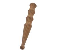 IWOWHERO Wooden Manual Massager Stick 5.19X0.79In Acupressure Reflexology Tool for Back and Foot Massage, Green Sandalwood Body Massage Roller for Muscle Relief and Relaxation