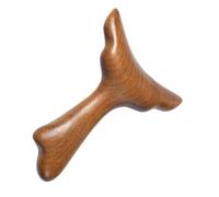 IWOWHERO Wooden Mermaid Tail Gua Board Ergonomic Handheld Massage Tool for Face Neck Body Natural Reflexology Massage Rock for Spa Skincare Light Brown