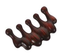 IWOWHERO Wooden Scalp Massage Comb for Men and Women 5-Prong Hair Detangler Tool Wide Tooth Design for Curly Hair for Relaxation and Gua Sha Therapy