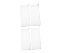IWOWHERO Yard Bird Food Sack Kit 4pcs White Mesh Finch Feeding Tools Mesh Bird Feeder for Outdoor Wildlife Quick Windproof Closure