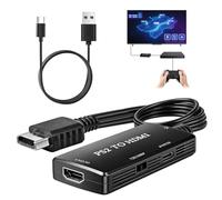 iwui PS2 to HDMI Converter for PS1 PS2 to HDMI Adapter with 720P/1080P Monitor Projector, Plug and Play, Support HD 16:9 4:3 Output Switch, Cable Adapter for Playstation 2 Consoles