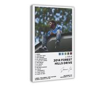 IWVFJBAQ J. Cole 2014 Forest Hills Drive Album Poster Canvas Poster Bedroom Decor Landscape Office Room Decor Gift 12x18inch(30x45cm)