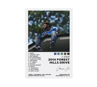 IWVFJBAQ J. Cole 2014 Forest Hills Drive Album Poster Canvas Poster Wall Art Decor Print Picture Paintings for Living Room Bedroom Decoration 20x30inch(50x75cm)