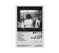 IWVFJBAQ J. Cole 4 Your Eyez Only Album Poster Canvas Poster Wall Art Decor Print Picture Paintings for Living Room Bedroom Decoration 24x36inch(60x90cm)
