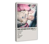 IWVFJBAQ Lil Peep Come Over When You're Sober, Pt. 1 Album Poster Canvas Poster Wall Art Decor Print Picture Paintings for Living Room Bedroom Decoration 12x18inch(30x45cm)