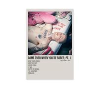 IWVFJBAQ Lil Peep Come Over When You're Sober, Pt. 1 Album Poster Canvas Poster Wall Art Decor Print Picture Paintings for Living Room Bedroom Decoration 20x30inch(50x75cm)