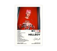 IWVFJBAQ Lil Peep HELLBOY Album Poster Canvas Poster Bedroom Decor Landscape Office Room Decor Gift 24x36inch(60x90cm)