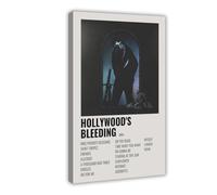 IWVFJBAQ Post Malone - Hollywood's Bleeding - Album Poster Canvas Poster Wall Art Decor Print Picture Paintings for Living Room Bedroom Decoration 12x18inch(30x45cm)