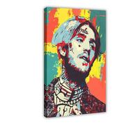 IWVFJBAQ Rapper Lil Peep Poster (5) Canvas Poster Bedroom Decor Landscape Office Room Decor Gift 20x30inch(50x75cm)