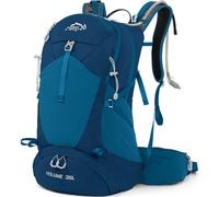 IX INOXTO Hiking Backpack, Waterproof Hiking Daypack with 3L Water Bladder and Rain Cover, Lightweight Travel Camping Backpack for Men Women (Blue)