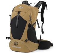 IX INOXTO Hiking Backpack, Waterproof Hiking Daypack with Rain Cover, Lightweight Travel Camping Backpack for Men Women (Khaki Without 3L)