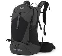 IX INOXTO Hiking Backpack, Waterproof Hiking Daypack with Rain Cover, Lightweight Travel Camping Backpack for Men Women, Black Without 3l, L, Daypack Backpacks