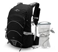 IX INOXTO Hydration Pack ,20L Hydration Backpack, Hiking Internal Frame Backpacks with 2L Hydration Water Bladder and Rain Cover, for Cycling,Camping, Hunting,Ski, Snow for Men, Women (Black)