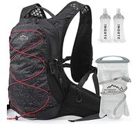 IX INOXTO Hydration Pack Backpack, Lightweight Water Backpack with 2L Hydration Bladder Daypack for Men Women,Running Hydration Vest for Trail Running Hiking Cycling Race Climbing (Black)