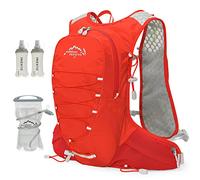 IX INOXTO Running Hydration Vest for Men Women Water Backpack for Running 3L Running Hydration Pack for Trail Running Marathon Race Hiking (red)