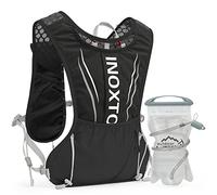 IX INOXTO Running Hydration Vest for Men & Women - 3L Water Backpack for Trail Running, Marathon, Race & Hiking (Black-White)