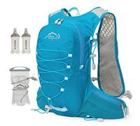 IX INOXTO Running Hydration Vest for Men Women Water Backpack for Running 3L Running Hydration Pack for Trail Running Marathon Race Hiking (Sky Blue)