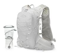 IX INOXTO Running Hydration Vest for Men Women Water Backpack for Running 3L Running Hydration Pack for Trail Running Marathon Race Hiking (Grey-2L Water Bladder)