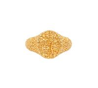 IX Studios Crunchy Mini Oval Ring Goldplated Silver DMN0299GDCR-50 - Woman - 925 Sterling Silver 50