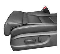 IXART Car Seat Cushion Support Car Seat Extender Cushion Chair Leg Extenders Leather Knee Pads Car Driver Seat Leg Support Cushion for Office Home Long-Distance Driving,Black