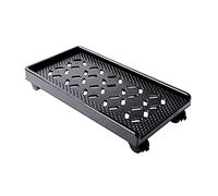 IXART CPU Stand/CPU Holder Mobile PC rack CPU bracket cart with wheels，Desktop PC Host Base Tray,Movable Pulley Chassis Shelf (Black) PC Tower Stand Holder