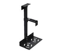 IXART CPU Stand/CPU Holder Universal PC Case Holder Under Desk, Wall Side CPU Stand Mount Adjustable PC Mainframe Hanger Bracket Fits Most PC Cases, Black/White PC Tower Stand Holder (Color : Black)