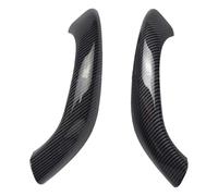 Ixaundd 2/4Pieces Car Interior Handle Inner Door Armrest Panel Pull for BMW for X1 for X2 for F48 for F49 51417417513 Car Interior Parts(Fiber Texture 2pieces)