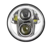 Ixaundd Car Headlamp 4pcS DRL LED Headlights 5.75inch LED Round 5.75" Headlight For Cadillac For Calais For Commercial For DeVille For Eldorado For Fleetwood For Series Car DRL(4pcs Chrome)