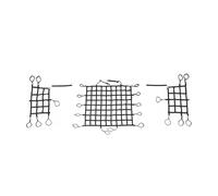 Ixaundd Cargo Cover Multifunctional Car Top Roof Cover Net Trunk Sides Cargo Net For Jeep For Wrangler JK 2-door 2007-2014 2015 2016 2017 Accessories(3pcs)