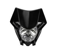 Ixaundd Front Headlight For CRF150L 150R 150F 230L 250L 250X 250M 300 450L 450X 450RL Motocross Motorcycle Mask Headlamp For Halogen Headlight Plate Motorcycle Headlight(Black)