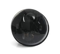 Ixaundd Front Headlight For Vespa For GTS300 For GTS 300 For Gts300 Motorcycle Accessories Led Headlight Round Head Light Kit Black And Chrome Motorcycle Headlight(Black)