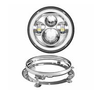 Ixaundd Motorcycle Headlamp Motorbike Spotlights 7 Inch Moto LED Headlight With 4-1/2" 4.5inch LED Auxiliary Fog Passing Light Lamp For Touring For Electra For Glide(Chrome DRL)