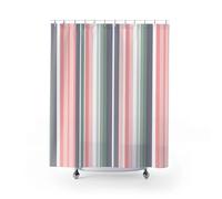 IXEHOH Colorful Striped Shower Curtain, Modern Bathroom Decor,Soft Hotel Farmhouse Style, Water Repellent, Machine Washable 150x150cm/59x59in(WxH)