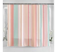 IXEHOH Colourful Watercolour Print Modern Shower Curtain Vertical Stripes Shower Curtain Bathroom,with 12 Hooks,Waterproof Washable 180x150cm/71x59in(WxH