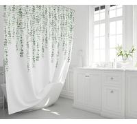 IXEHOH Eucalyptus Greenery Drop Shower Curtain,Extra Long Standard Nature Plants Shower Curtain Boho Bathroom Decor Washable 120x190cm/47x75in(WxH)