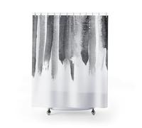 IXEHOH Gray and White Shower Curtain Abstract Modern Luxury Bathroom Cloth Fabric Shower Curtain Bathtub Decor with 12 Hooks 180x150cm/71x59in(WxH