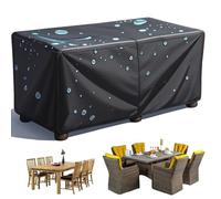 IXEHOH Large Garden Furniture Covers Waterproof - Rectangular/Square,Anti-Uv,Upgraded Tear-Resistant 420d Oxford Black Fabric Covers For Outside Garden Furniture Sofa Seat 120x80x100cm(LxWxH)