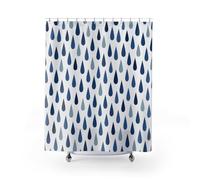 IXEHOH Modern Raindrop Shower Curtain for Bathroom,Contemporary Fabric Shower Curtains Soft Hotel Style, Machine Washable 180x150cm/71x59in(WxH