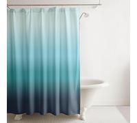 IXEHOH Navy Blue Gradient Shower Curtain Light Blue Color Block Shower Curtain Bathroom Ocean Inspired Bath Modern decor 180x150cm/71x59in(WxH