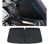 IXEUYN Car Front Window Sunshades for Fo-rd Fiesta Hatchback 2008-2017, Sun Shade Windscreen Anti-UV Umbrella Foldable Inside Block Cover Visor Heat Insulation Accessories